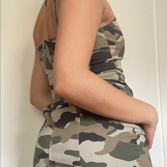 Camo Denim Dress - Picture 1 of 3